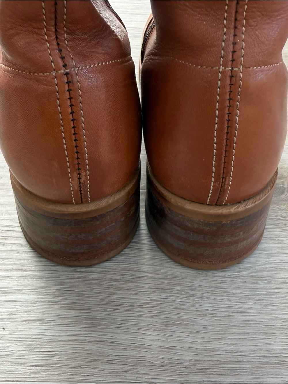 Vintage 70s Levi’s Chunky Campus Ankle Zip Boots Mens 8.5 | 9.5 Women’s USA Made - Picture 8 of 16